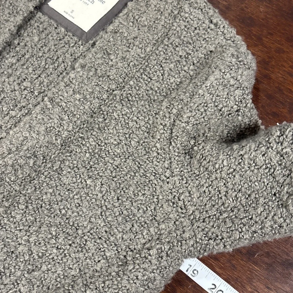 Abercrombie Wool Blend Cardigan‎ Womens Small Slouchy Academia Oversized Long
